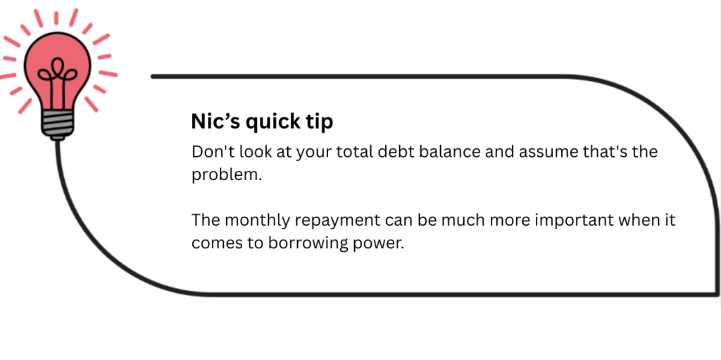 balance v repayment